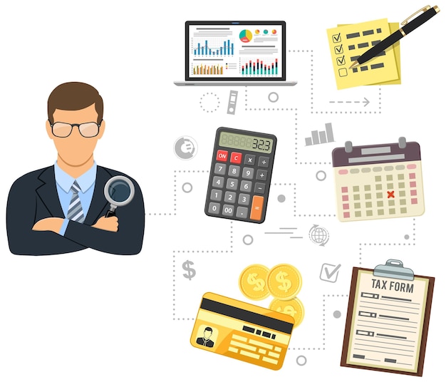 Auditoria do processo fiscal Contabilidade Banner