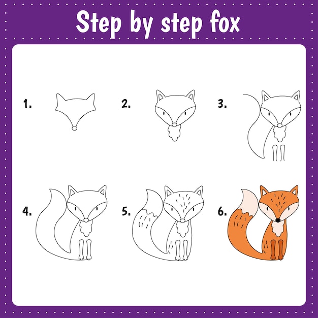 COMO DESENHAR] UMA RAPOSA DE FORMA SIMPLES E RÁPIDA (PASSO A PASSO) FÁCIL 