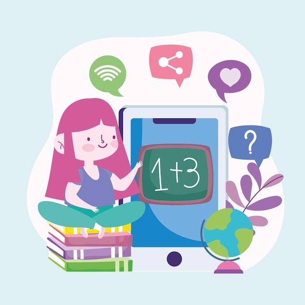 Aula de educação online
