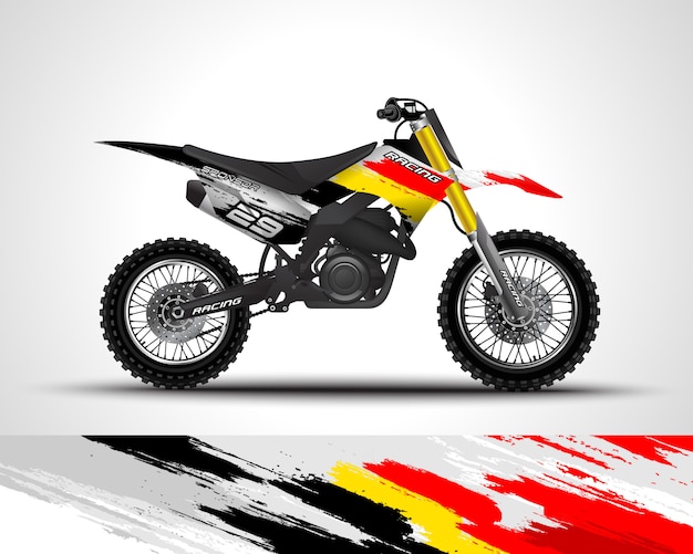 Autocolante de motocross e autocolante de vinil