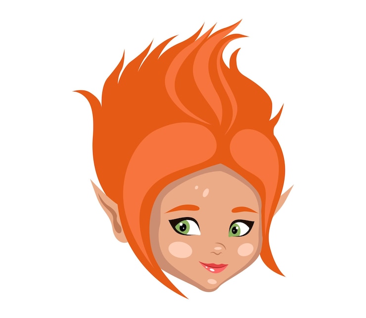 Vetor avatar de fada