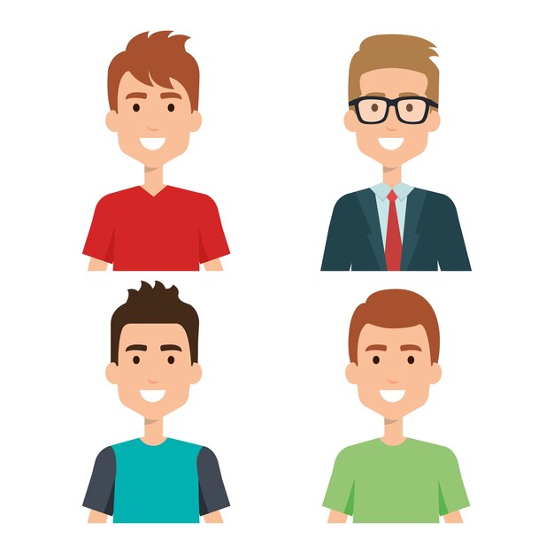 Avatares dos grupos de jovens