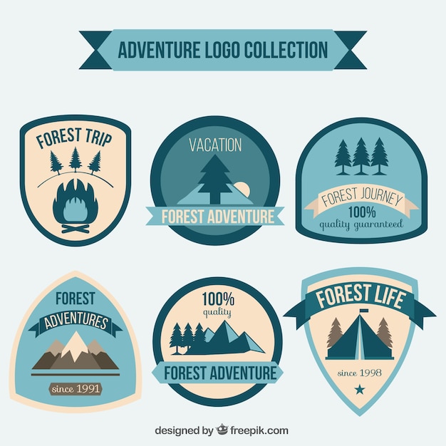 aventuras do vintage emblemas