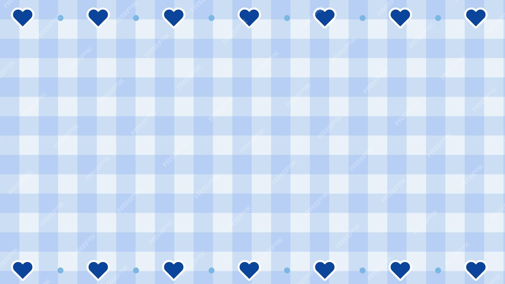 tartan azul pastel estético, guingão, xadrez, damas, ilustração de