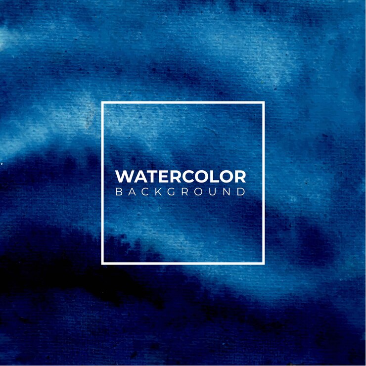 azul pintado à mão aquarela textura abstrato base aquarela.