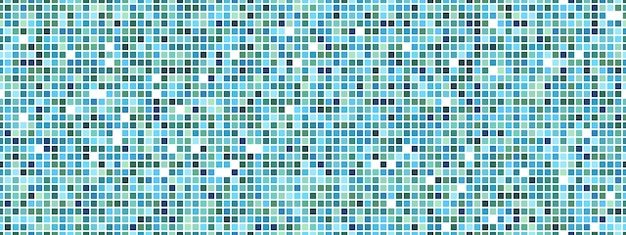 Azul turquesa piscina azul mosaico sem costura padrão