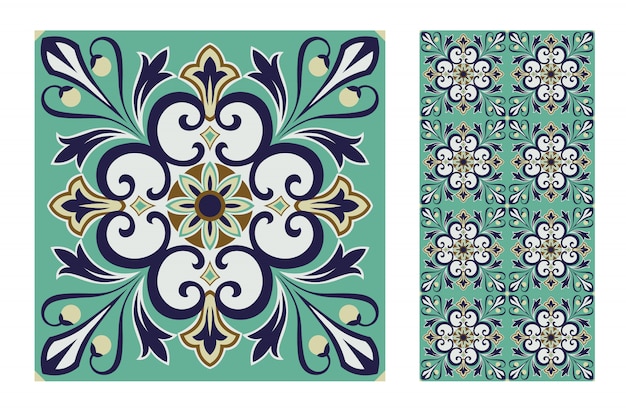 Azulejos portugueses antigos sem costura design