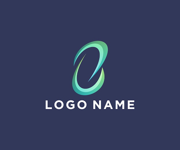 B logotipo infinito tecnologia moderna ícone elegante e limpo conceito básico