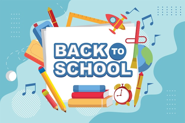 BACK TO SCHOOL BACKGROUND (De volta à escola)