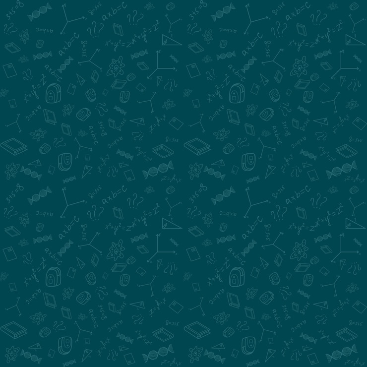 Back To School Pattern Background conjunto de diferentes desenhos relacionados à escola Cor azul