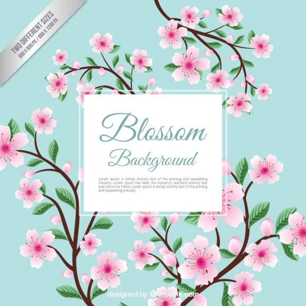 Vetor background spring blossom