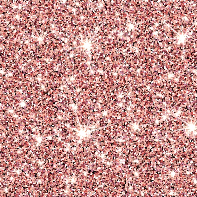 Backgroung brilhante glitter rosa. Textura de glitter de ouro rosa. Ilustração vetorial