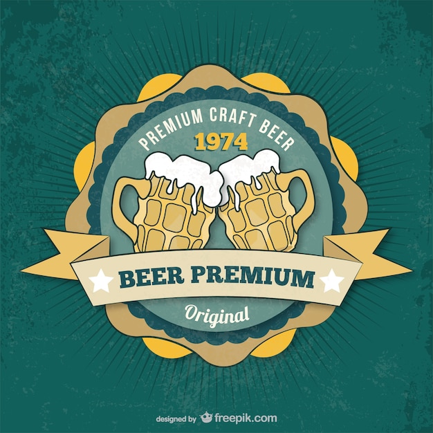 Badge cerveja premium