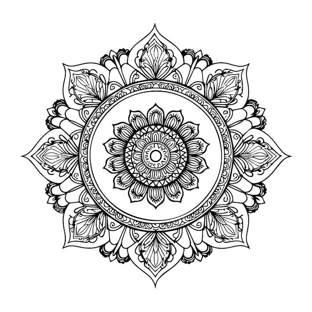 Baixe o arquivo EPS editável de alta qualidade do Mandala Vector Design Premium