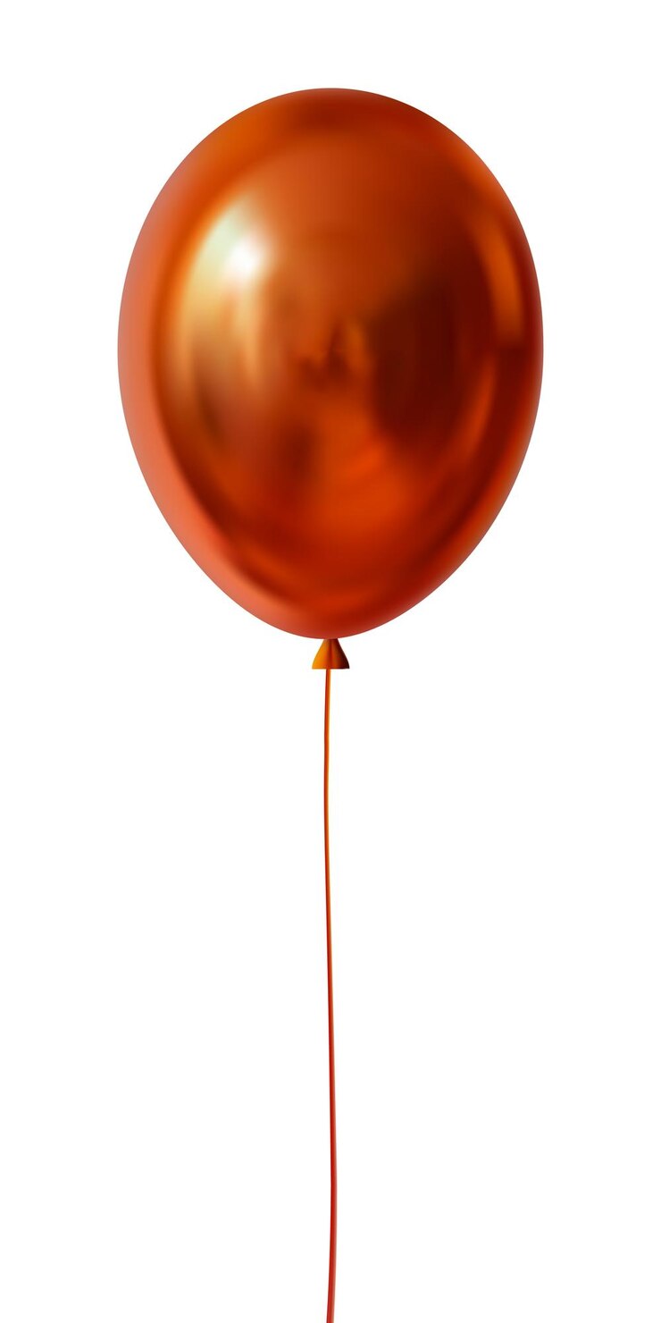 Vetor balão vermelho isolado por vetores em fundo transparente