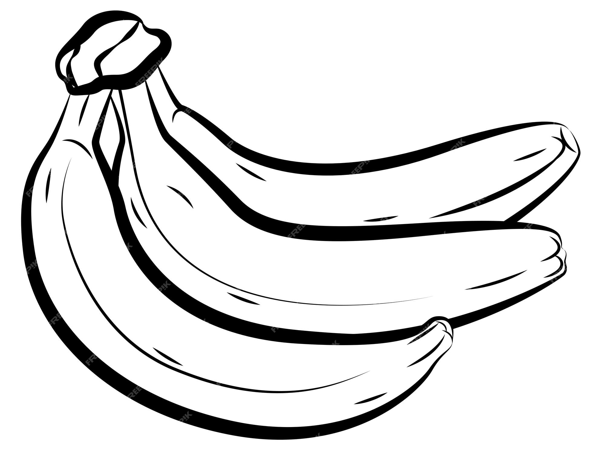 Desenho De No Estilo Sombreamento Detalhado PNG , Desenho De Cauda, Banana  Para Colorir PNG Imagem para download gratuito