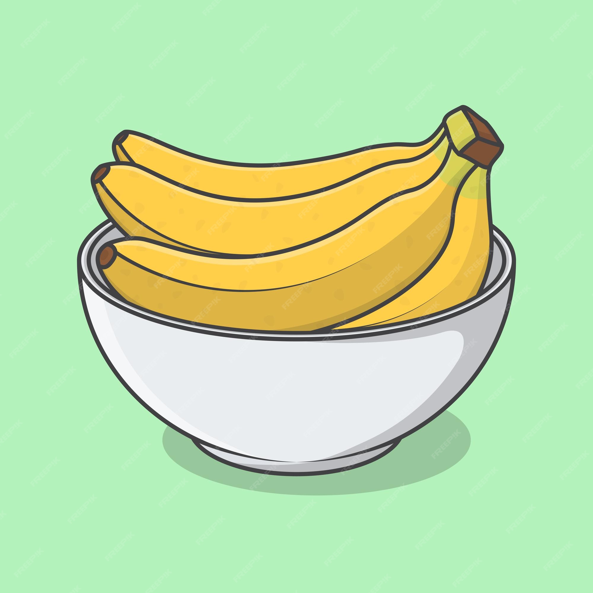 Banana desenho mão vetor ilustração e lettering. Isolado sobre fundo branco  . imagem vetorial de Octyarb© 302834678