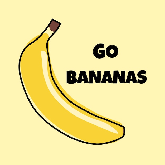 Banana saborosa ilustração descascada design de frutas de comida deliciosa fruta de banana amarela exótica tropical