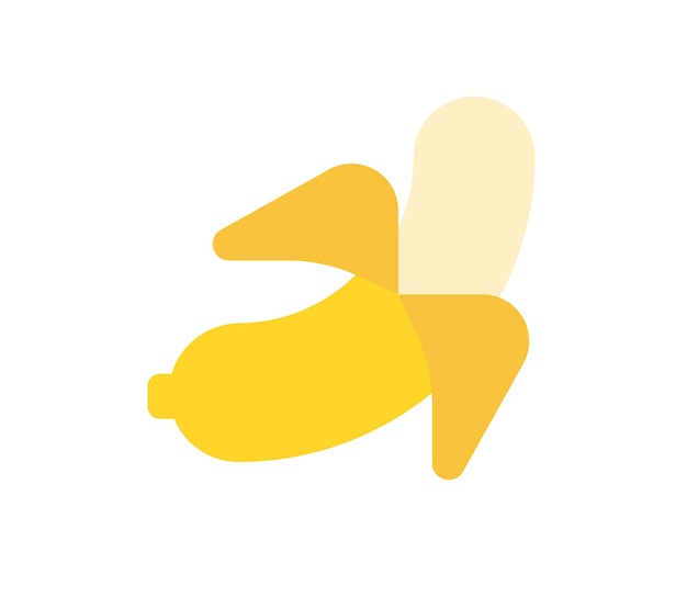 Banana vector isolado emoticon ícone de banana