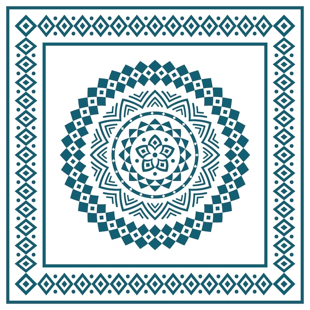 Bandana com padrão tribal mexicano