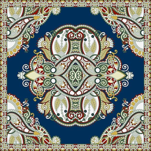 Bandana paisley floral ornamental tradicional Você pode usar este padrão no design do tapete