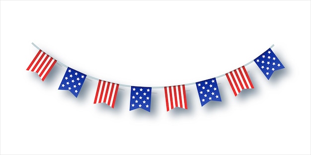 Bandeira americana para celebrações patrióticas