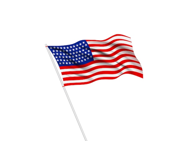 Bandeira Americana Vector PNG.