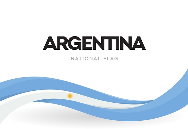 Bandeira argentina agitando