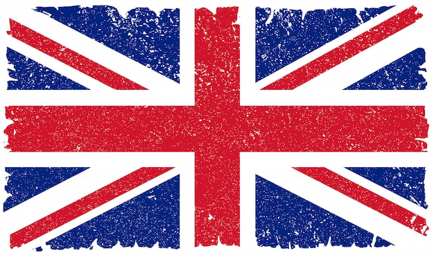 Bandeira britânica vintage velha