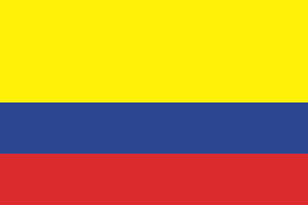 Vetor bandeira colombiana