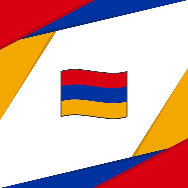 Bandeira da armênia fundo abstrato modelo de design banner do dia da independência da armênia publicação de mídia social fundo da armênia