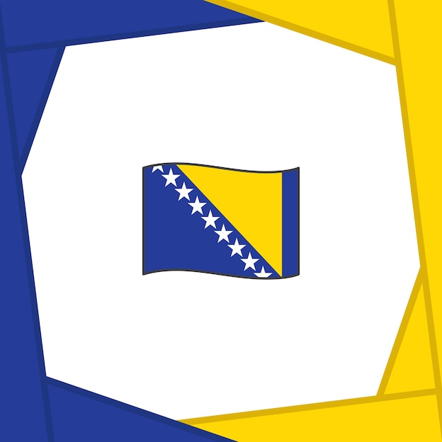 Vetor bandeira da bósnia e herzegovina modelo de design de fundo abstrato banner do dia da independência da bósnia e herzegovina publicação de mídia social banner da bósnia e herzegovina