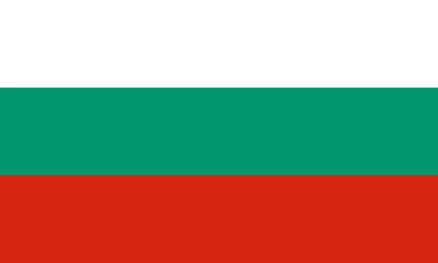 Vetor bandeira da bulgária, ilustração vetorial, símbolo oficial do estado