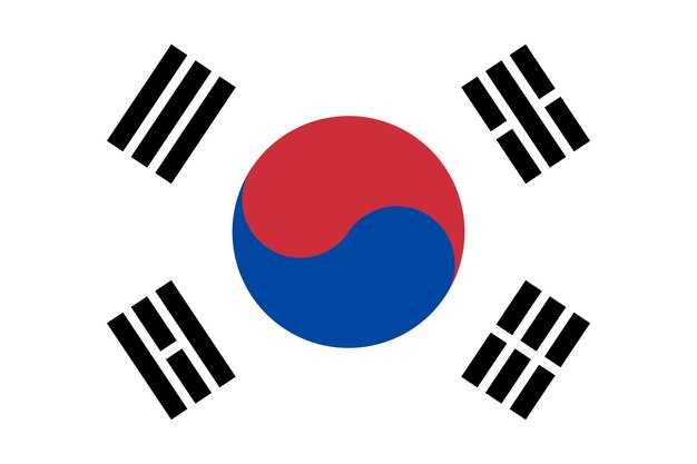 Vetor bandeira_da_coreia_do_sul