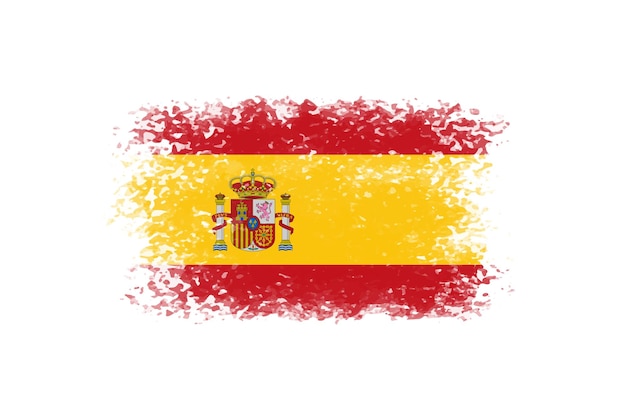 Bandeira da espanha em estilo grunge.