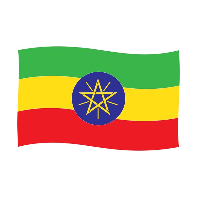 Vetor bandeira da etiópia