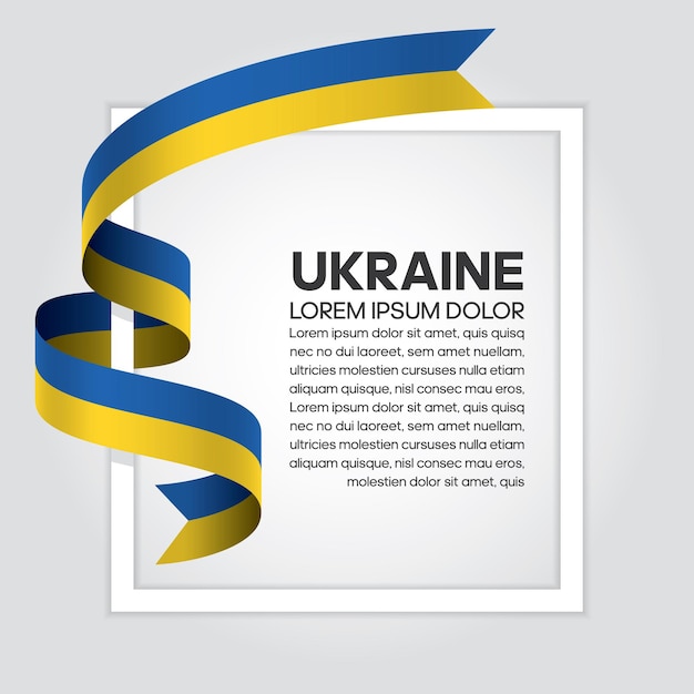 Bandeira da faixa de opções da ucrânia, ilustração vetorial em um fundo branco.