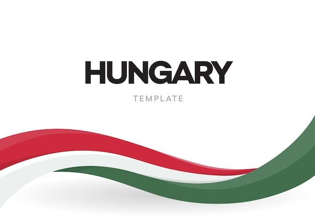 Bandeira da hungria em branco