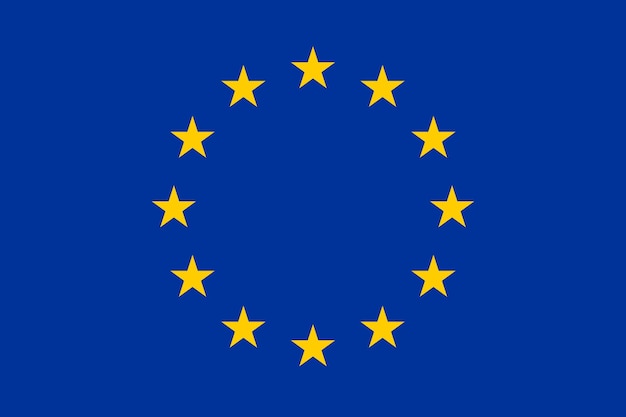 Vetor bandeira da ilustração vetorial da união europeia