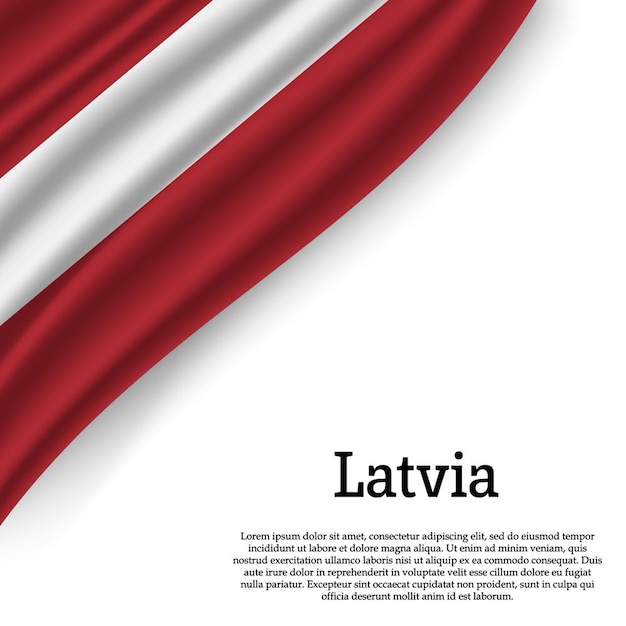 Bandeira da letônia em branco