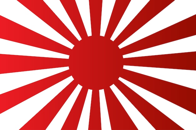 Bandeira da marinha japonesa, sol nascente vermelho