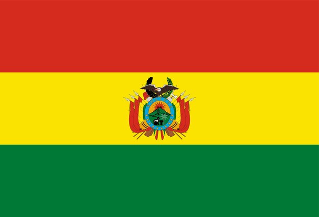 Vetor bandeira da nação bandeira da bolívia