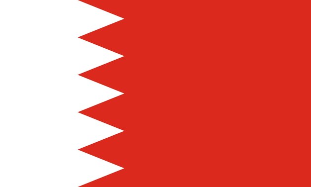 Bandeira da Nação Bandeira do Bahrein