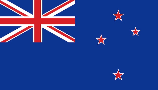 Bandeira da Nova Zelândia Desenho vetorial