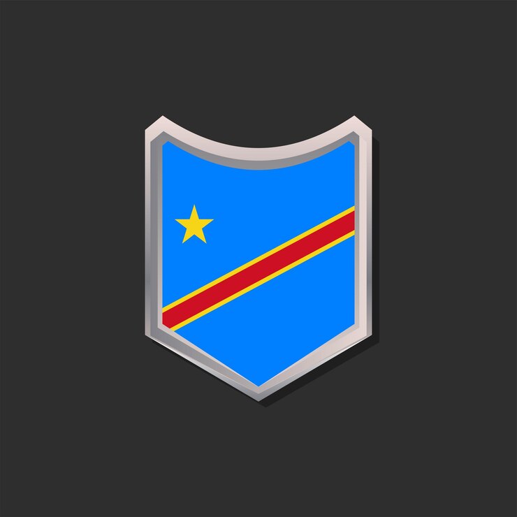 Vetor bandeira da república democrática do congo