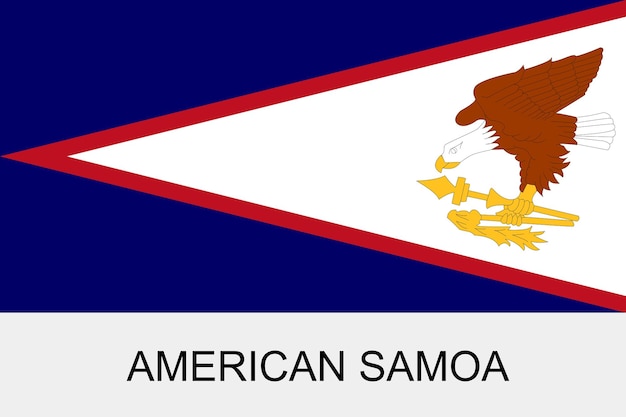 Vetor bandeira da samoa americana