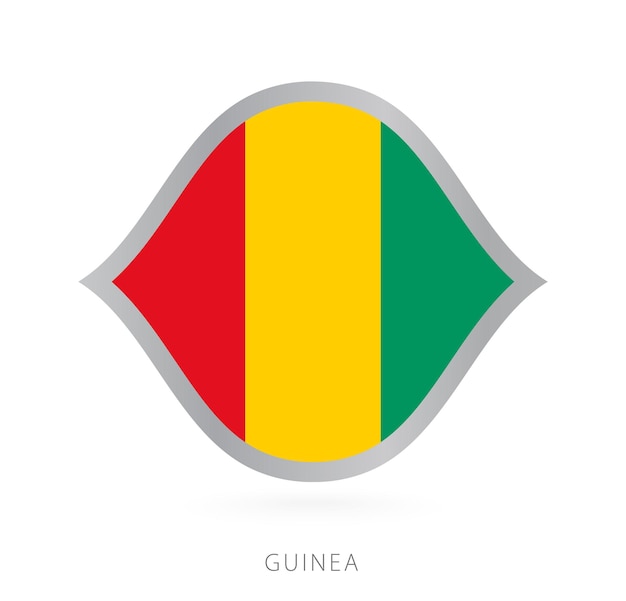 Bandeira da seleção da guiné em grande estilo para competições internacionais de basquete