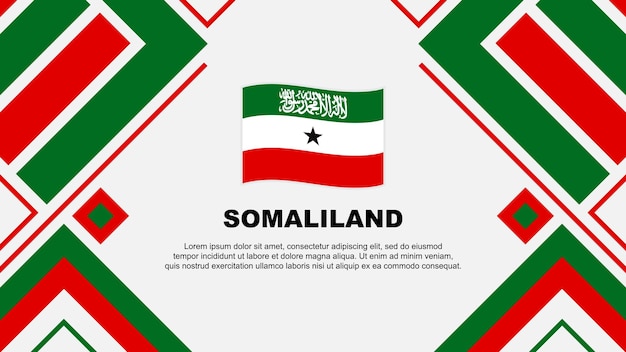 Vetor bandeira da somaliland abstract background design template banner do dia da independência da somaliland papel de parede ilustração vetorial bandeira do somaliland