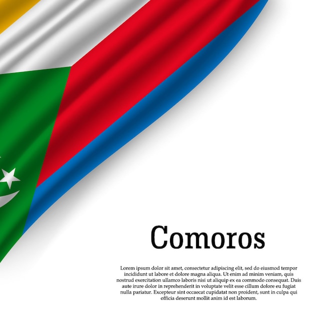 Bandeira das comores em branco