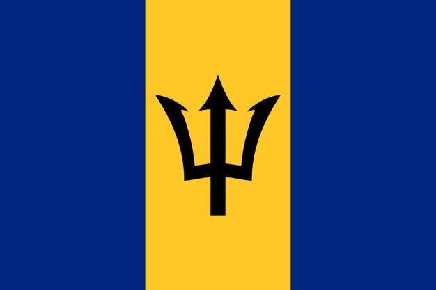 Vetor bandeira de barbados